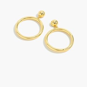 J. Crew Gold Circle Earrings